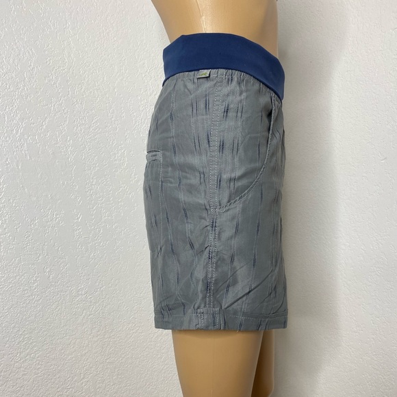 🆕 Horny Toad Flip Top Tencel Shorts with Pockets Gray Blue Women's Size L - Picture 3 of 12